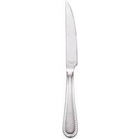 Reed & Barton RB110-5762 Berkshire Matte 9 1/2" 18/10 Stainless Steel Extra Heavy Weight Steak Knife - 12/Pack