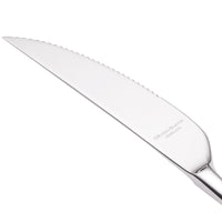 Reed & Barton RB114-5762 Dillon 9 1/4" 18/10 Stainless Steel Extra Heavy Weight Steak Knife - 12/Pack