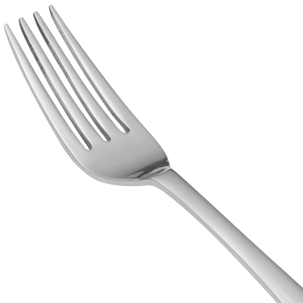 World Tableware 467 030 Auberge 7" 18/0 Stainless Steel Heavy Weight Dessert Fork - 12/Pack