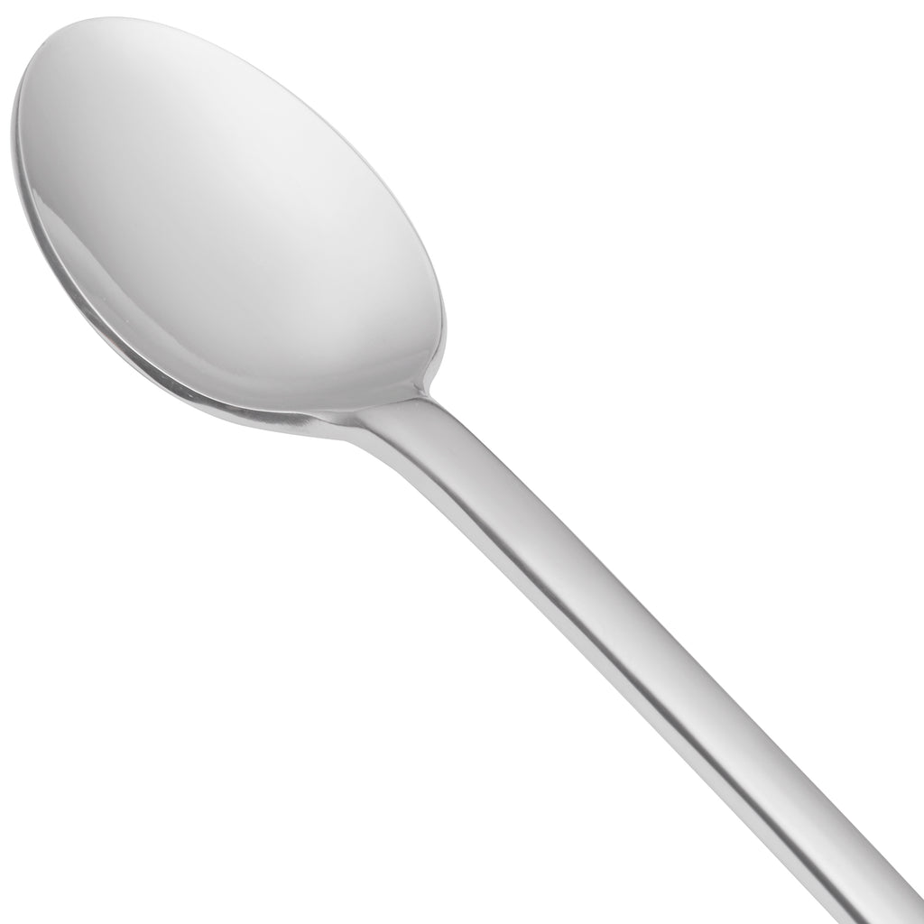 World Tableware 467 021 Auberge 7 5/8" 18/0 Stainless Steel Heavy Weight Iced Tea Spoon - 12/Pack