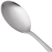 World Tableware 467 016 Auberge 6" 18/0 Stainless Steel Heavy Weight Bouillon Spoon - 12/Pack