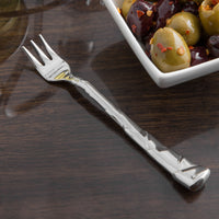 Reed & Barton RB111-029 Captiva 5 1/2" 18/10 Stainless Steel Extra Heavy Weight Cocktail Fork - 12/Pack