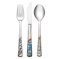 Master's Gauge by World Tableware 702 030 Pebblestone 7 3/4" 18/10 Stainless Steel Extra Heavy Weight Utility / Dessert Fork - 12/Pack