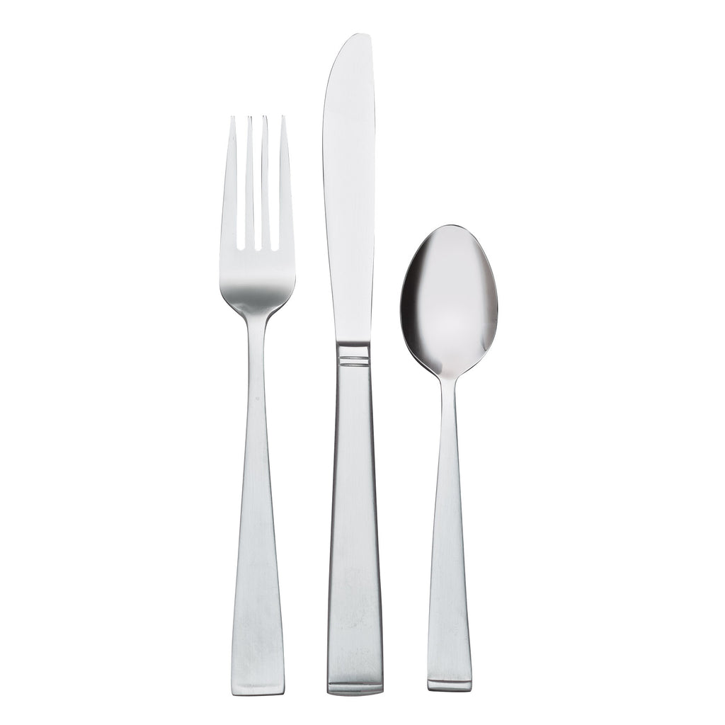 World Tableware 858 002 New Charm 6 7/8" 18/0 Stainless Steel Heavy Weight Dessert Spoon - 12/Pack