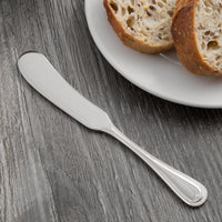 Reed & Barton RB112-053 Chestnut Hill 5 3/4" 18/10 Stainless Steel Extra Heavy Weight Butter Knife / Spreader - 12/Pack