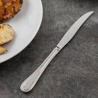 Reed & Barton RB112-5762 Chestnut Hill 9 1/4" 18/10 Stainless Steel Extra Heavy Weight Steak Knife - 12/Pack