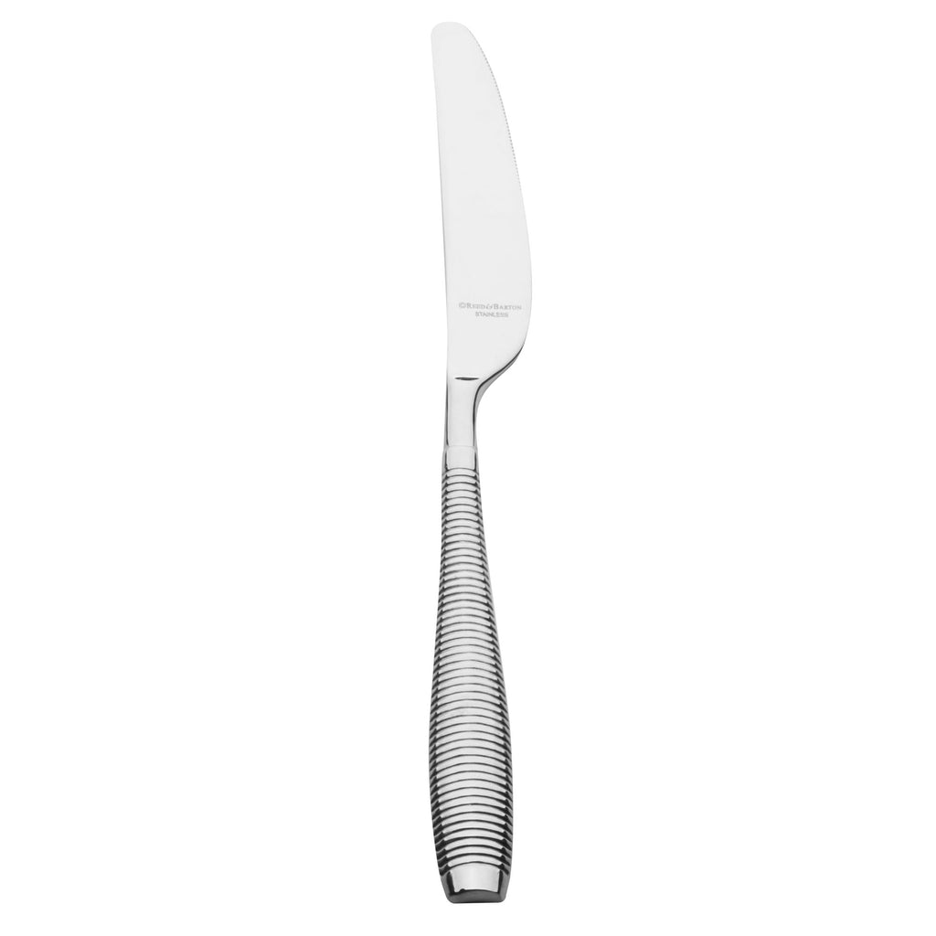 Reed & Barton RB114-5921 Dillon 9 1/8" 18/10 Stainless Steel Extra Heavy Weight Dinner Knife - 12/Pack
