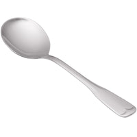 World Tableware 965 016 Columbus 6 1/4" 18/0 Stainless Steel Heavy Weight Bouillon Spoon - 12/Pack