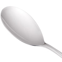 World Tableware 973 002 Cantina 6 7/8" 18/0 Stainless Steel Heavy Weight Dessert Spoon - 12/Pack