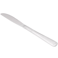 World Tableware 965 5262 Columbus 8 5/8" 18/0 Stainless Steel Heavy Weight Fluted Solid Handle Entree Knife - 12/Pack