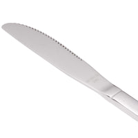World Tableware 965 5262 Columbus 8 5/8" 18/0 Stainless Steel Heavy Weight Fluted Solid Handle Entree Knife - 12/Pack