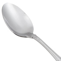 Oneida B990SDEF Rosewood 7 1/8" 18/0 Stainless Steel Oval Bowl Soup / Dessert Spoon - 12/Pack