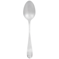 Oneida B735SDEF Bague 7" 18/0 Stainless Steel Heavy Weight Oval Bowl Soup / Dessert Spoon - 12/Pack