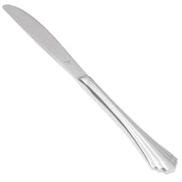 World Tableware 213 5502 Baguette 9 3/4" 18/0 Stainless Steel Heavy Weight Fluted Solid Handle Dinner Knife - 12/Pack
