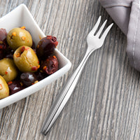 Reed & Barton RB121-029 Merlot 5 1/2" 18/10 Stainless Steel Extra Heavy Weight Cocktail Fork - 12/Pack