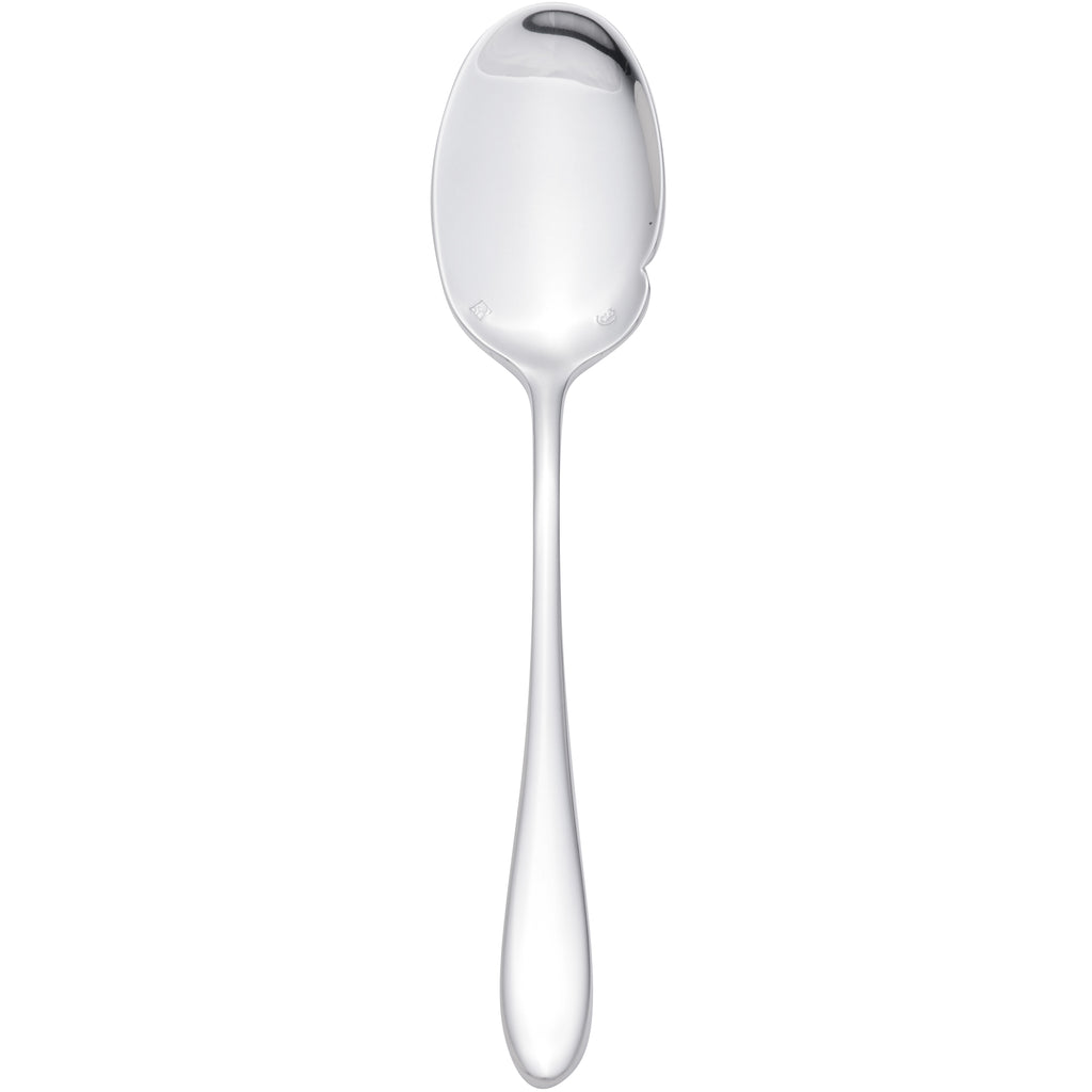 Chef & Sommelier T0422 Lazzo 7 1/4" 18/10 Stainless Steel Extra Heavy Weight Sauce Spoon by Arc Cardinal - 12/Pack