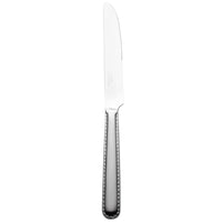 Reed & Barton RB128-5921 Stitch 9 1/2" 18/10 Stainless Steel Extra Heavy Weight Dinner Knife - 12/Pack