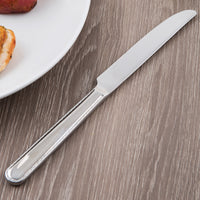 Reed & Barton RB128-5921 Stitch 9 1/2" 18/10 Stainless Steel Extra Heavy Weight Dinner Knife - 12/Pack