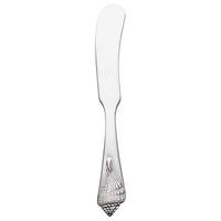 Reed & Barton RB125-053 Sea Shells 5 3/4" 18/10 Stainless Steel Extra Heavy Weight Butter Knife / Spreader - 12/Pack