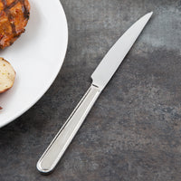 Reed & Barton RB128-5762 Stitch 9 1/2" 18/10 Stainless Steel Extra Heavy Weight Steak Knife - 12/Pack