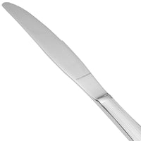 Reed & Barton RB126-5921 Silver Birch 9 1/2" 18/10 Stainless Steel Extra Heavy Weight Dinner Knife - 12/Pack