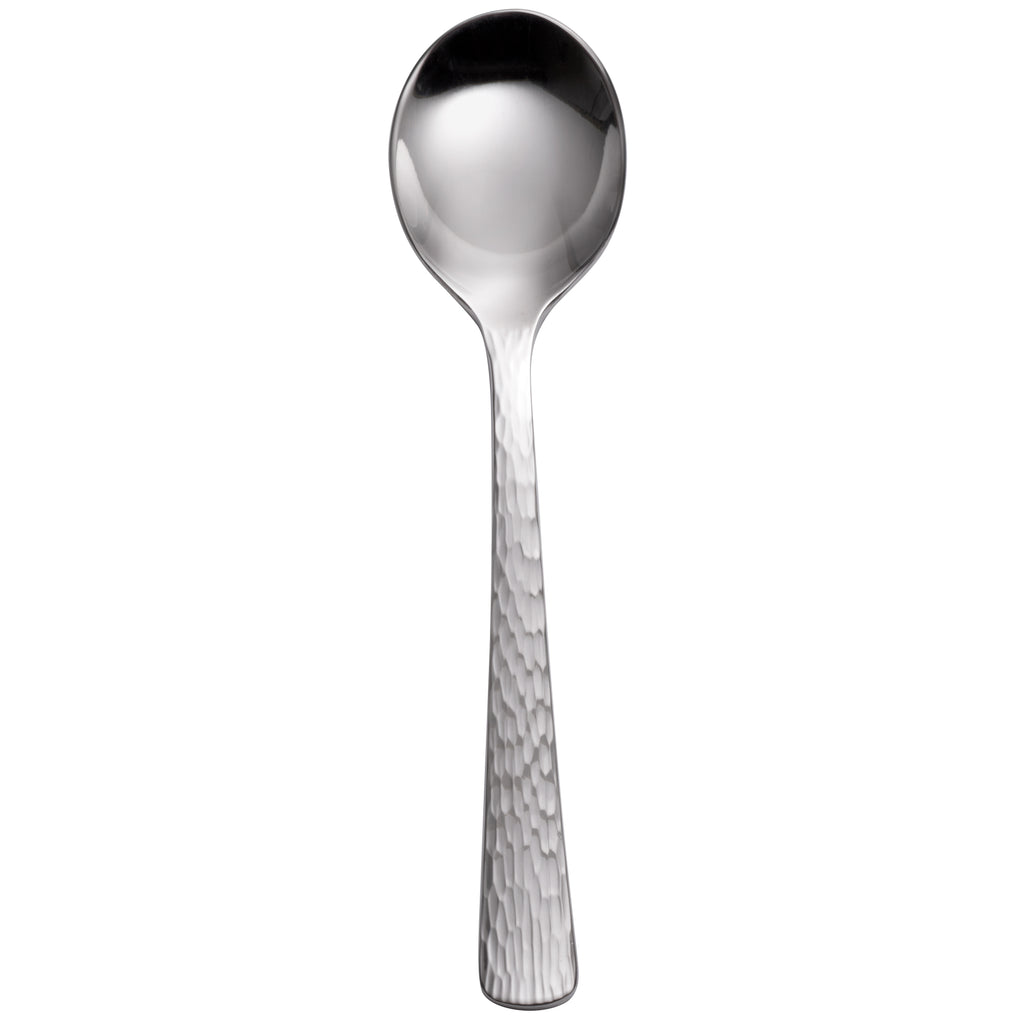 Reed & Barton RB127-016 Silver Echo 6 1/8" 18/10 Stainless Steel Extra Heavy Weight Bouillon Spoon - 12/Pack