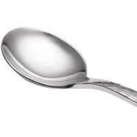 Reed & Barton RB127-016 Silver Echo 6 1/8" 18/10 Stainless Steel Extra Heavy Weight Bouillon Spoon - 12/Pack