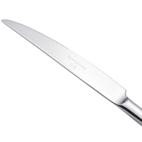 Chef & Sommelier T0426 Lazzo 9 1/2" 18/10 Stainless Steel Extra Heavy Weight Steak Knife by Arc Cardinal - 12/Pack
