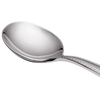 Reed & Barton RB128-016 Stitch 6 1/8" 18/10 Stainless Steel Extra Heavy Weight Bouillon Spoon - 12/Pack