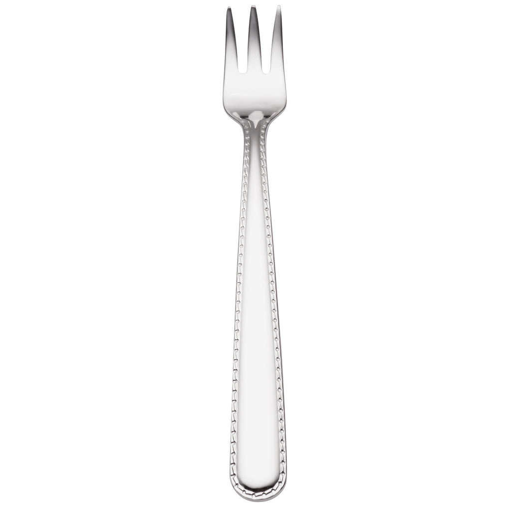 Reed & Barton RB128-029 Stitch 5 1/2" 18/10 Stainless Steel Extra Heavy Weight Cocktail Fork - 12/Pack