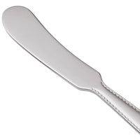 Reed & Barton RB128-053 Stitch 5 3/4" 18/10 Stainless Steel Extra Heavy Weight Butter Knife / Spreader - 12/Pack