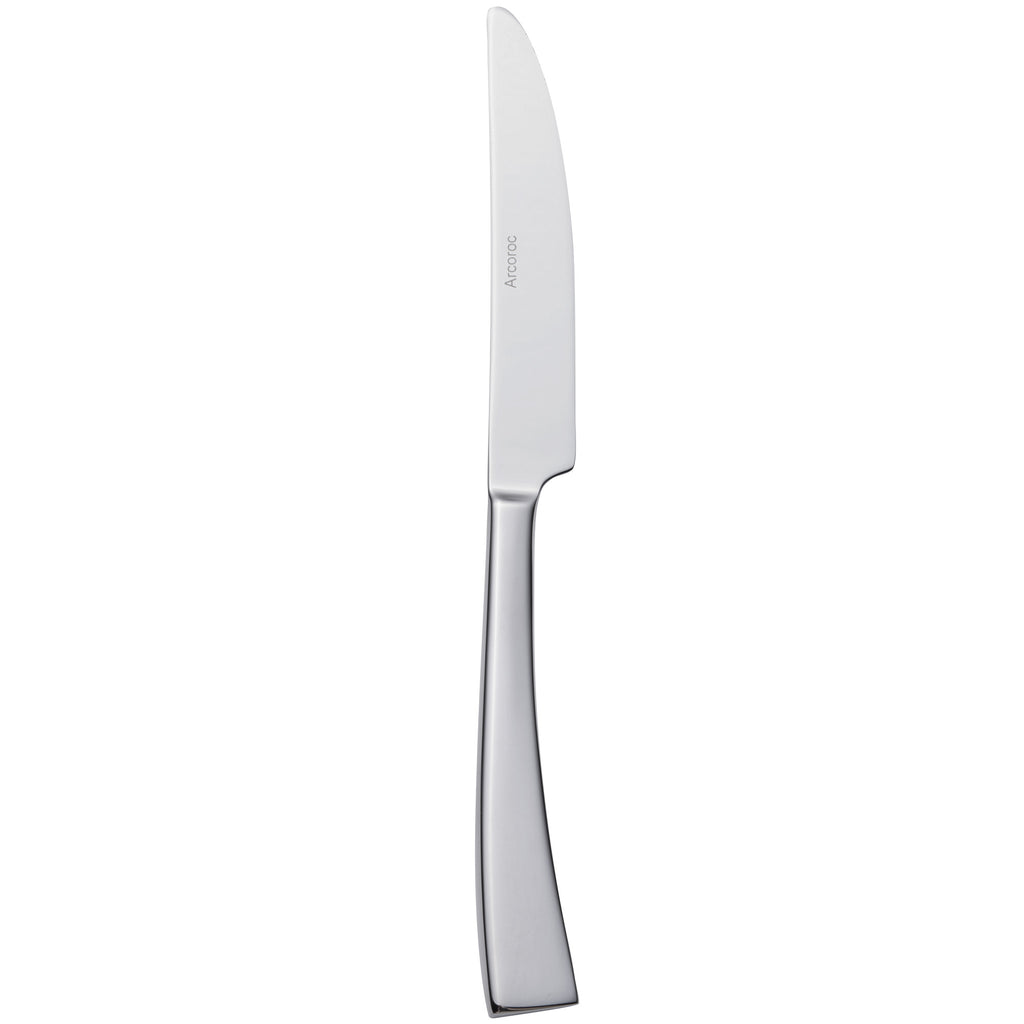 Arcoroc T3608 Latham 8 1/8" 18/10 Stainless Steel Extra Heavy Weight Dessert Knife by Arc Cardinal - 12/Pack