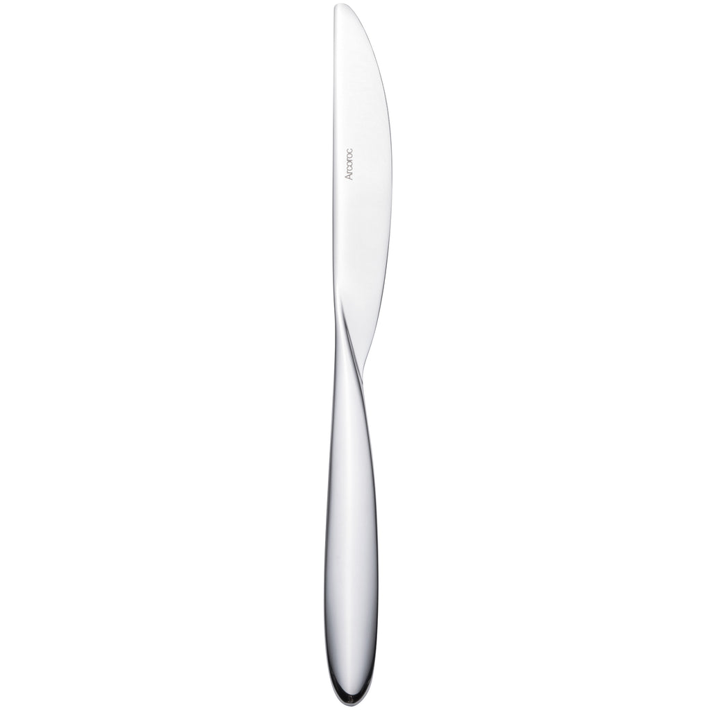 Arcoroc T3804 Nuovo 9 3/8" 18/10 Stainless Steel Extra Heavy Weight Dinner Knife by Arc Cardinal - 12/Pack