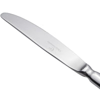 Chef & Sommelier T4908 Renzo 8 3/8" 18/10 Stainless Steel Extra Heavy Weight Solid Handle Dessert Knife by Arc Cardinal - 12/Pack