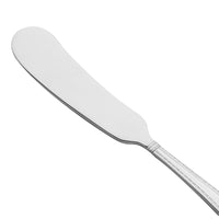 Reed & Barton RB110-053 Berkshire Matte 5 3/4" 18/10 Stainless Steel Extra Heavy Weight Butter Knife / Spreader - 12/Pack
