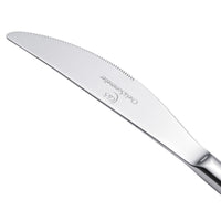 Chef & Sommelier T5408 Kya 8 1/4" 18/10 Stainless Steel Extra Heavy Weight Solid Handle Dessert Knife by Arc Cardinal - 12/Pack