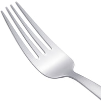 Arcoroc T7801 Satineo 8 1/4" 18/0 Stainless Steel Heavy Weight Dinner Fork by Arc Cardinal - 12/Pack