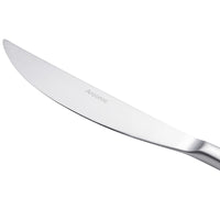 Arcoroc T7808 Satineo 8 1/4" 18/0 Stainless Steel Heavy Weight Solid Handle Dessert Knife by Arc Cardinal - 12/Pack
