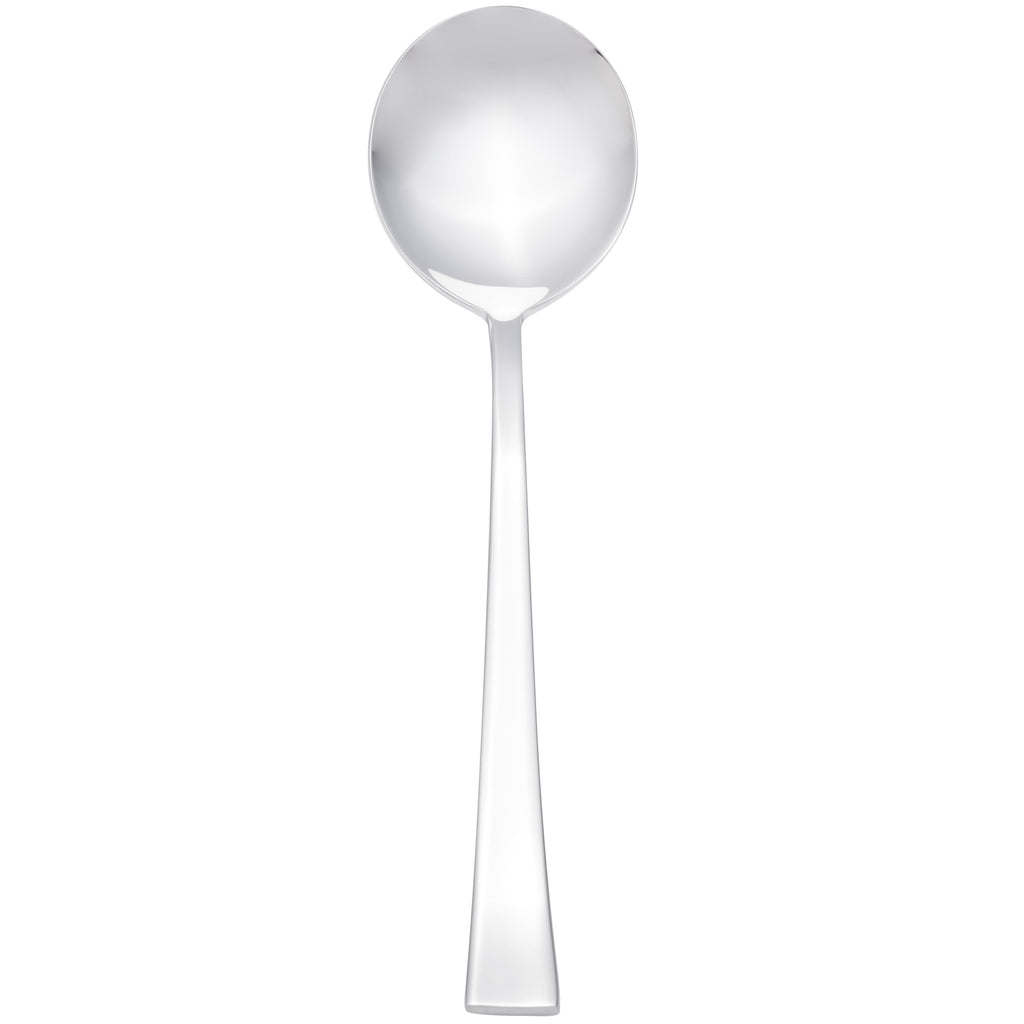 Arcoroc T3609 Latham 6 7/8" 18/10 Stainless Steel Extra Heavy Weight Soup Spoon by Arc Cardinal - 12/Pack
