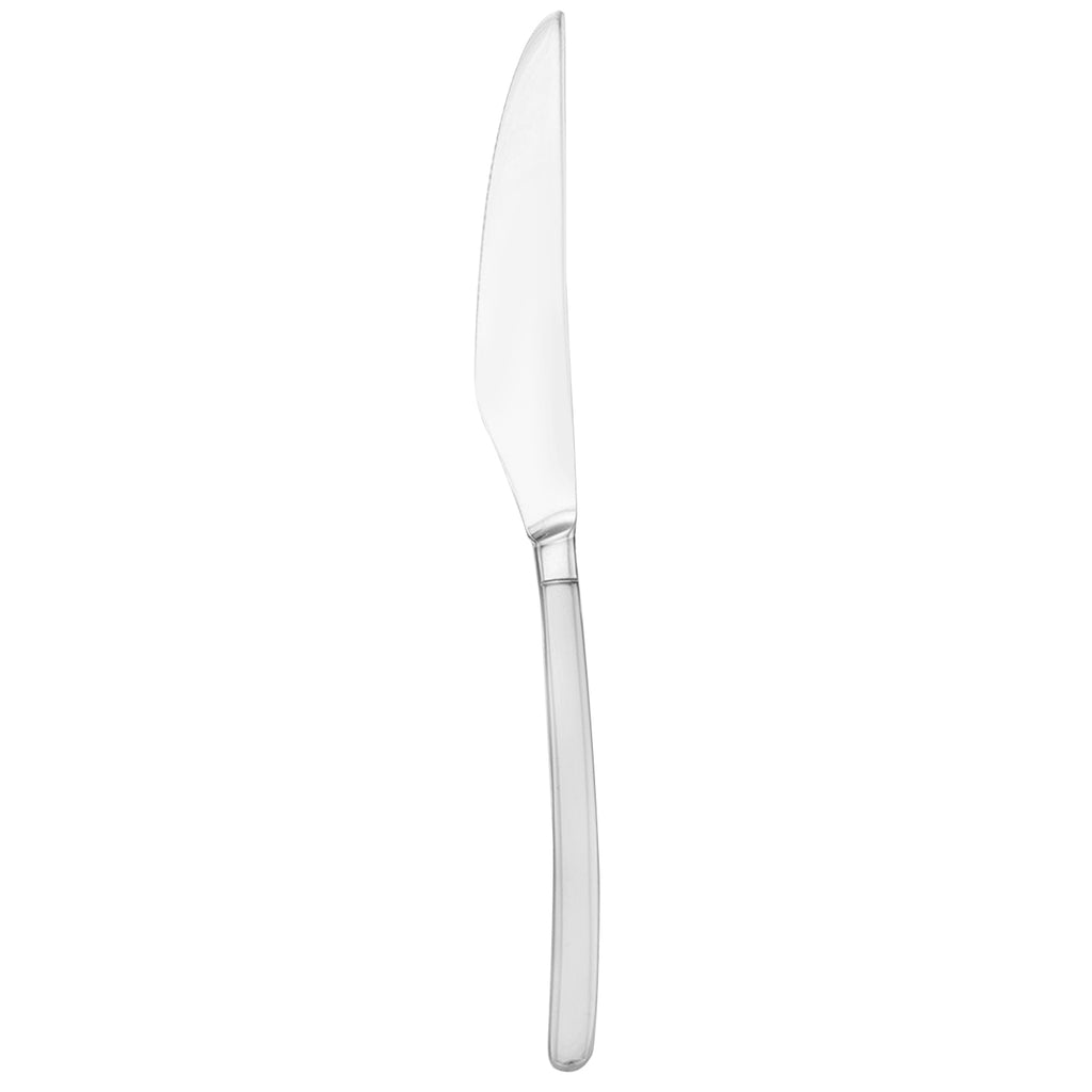 Walco 25451 Vogue 9 3/4" 18/10 Stainless Steel Extra Heavy Weight European Table Knife - 12/Pack