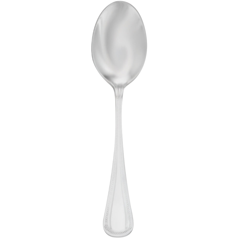Walco 9201 Classic Bead 6 1/16" 18/10 Stainless Steel Extra Heavy Weight Teaspoon - 12/Pack