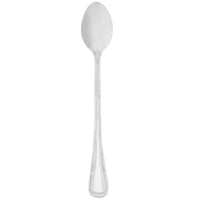 Walco 9204 Classic Bead 7 1/4" 18/10 Stainless Steel Extra Heavy Weight Iced Tea Spoon - 12/Pack