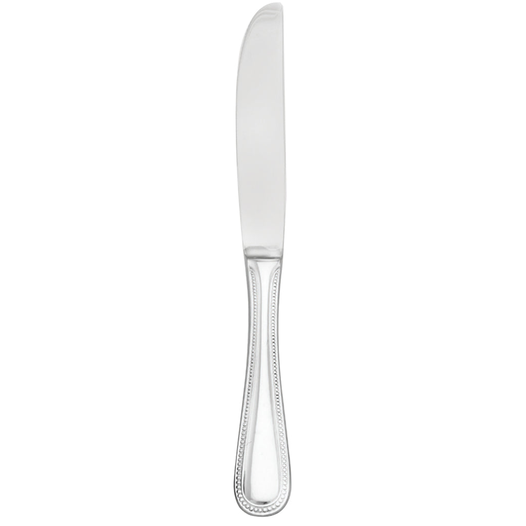 Walco 9211 Classic Bead 7" 18/10 Stainless Steel Extra Heavy Weight Butter Knife - 12/Pack