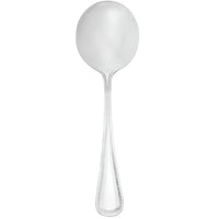 Walco 9212 Classic Bead 6" 18/10 Stainless Steel Extra Heavy Weight Bouillon Spoon - 12/Pack