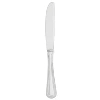 Walco 9245 Classic Bead 8 13/16" 18/10 Stainless Steel Extra Heavy Weight Solid Handle Dinner Knife - 12/Pack