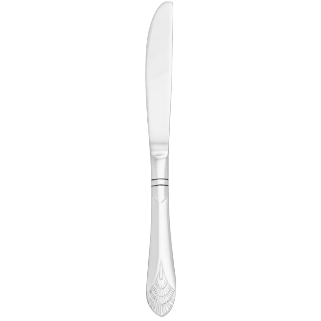Walco 9811 Chalet 7" 18/10 Stainless Steel Extra Heavy Weight Solid Handle Butter Knife - 12/Pack