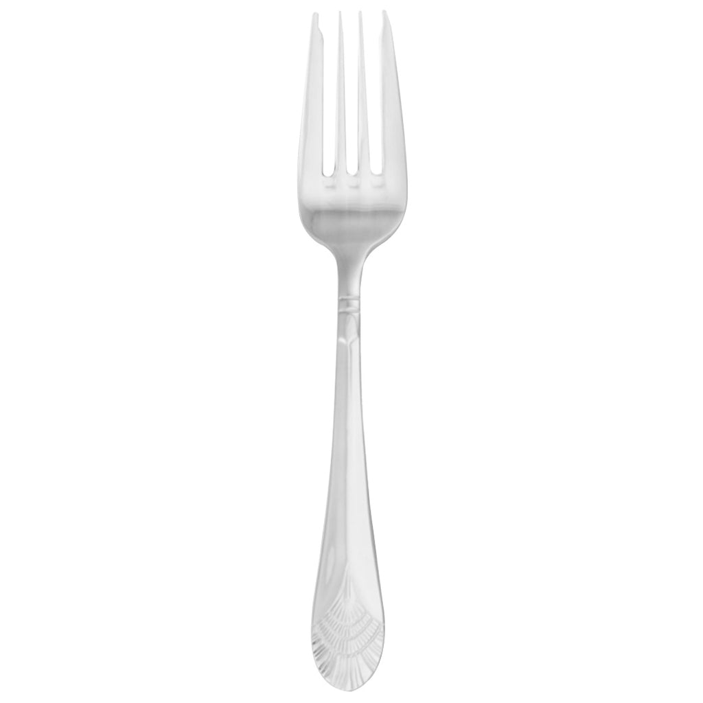 Walco 9806 Chalet 7" 18/10 Stainless Steel Extra Heavy Weight Salad Fork - 12/Pack