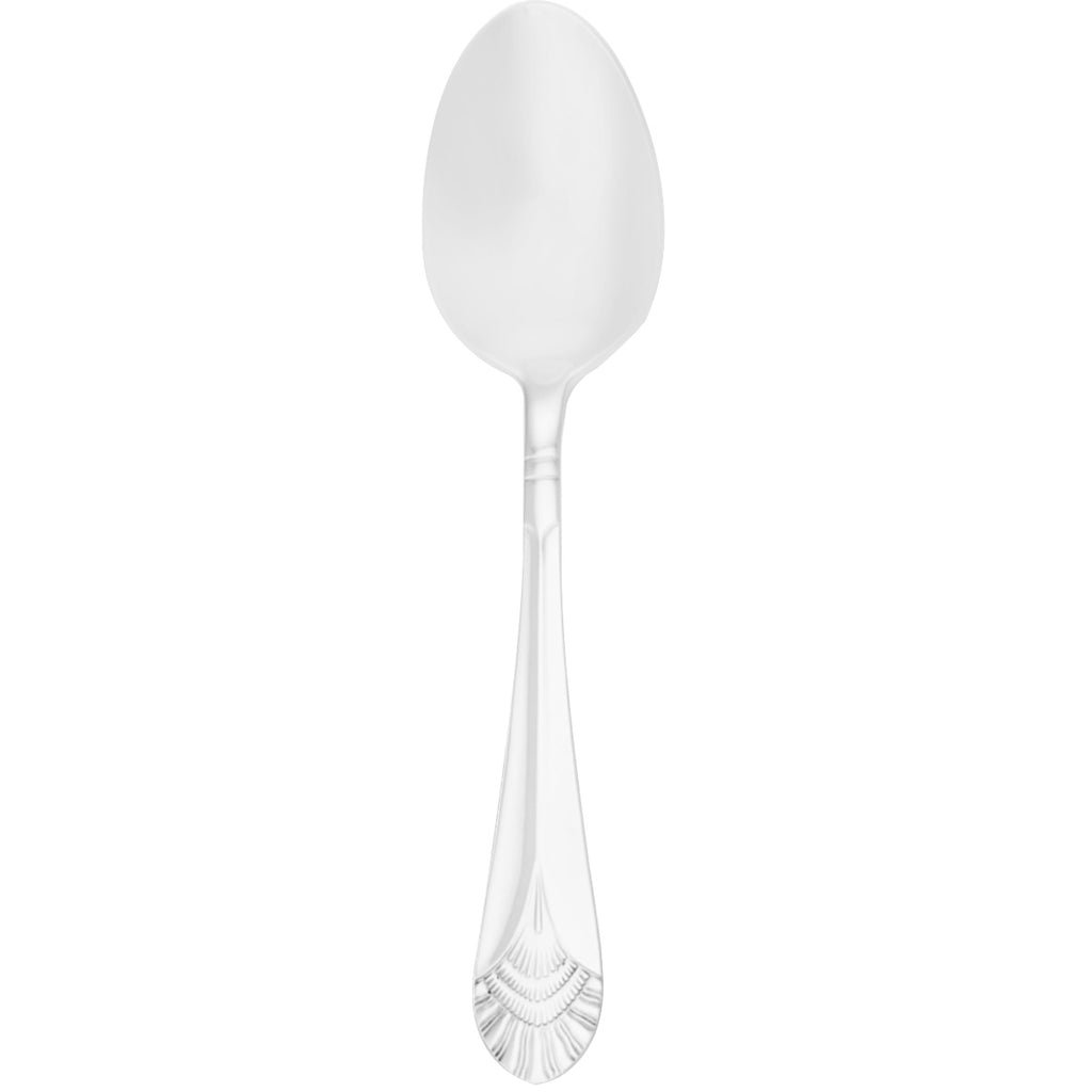 Walco 9803 Chalet 8 3/8" 18/10 Stainless Steel Extra Heavy Weight Tablespoon / Serving Spoon - 12/Pack