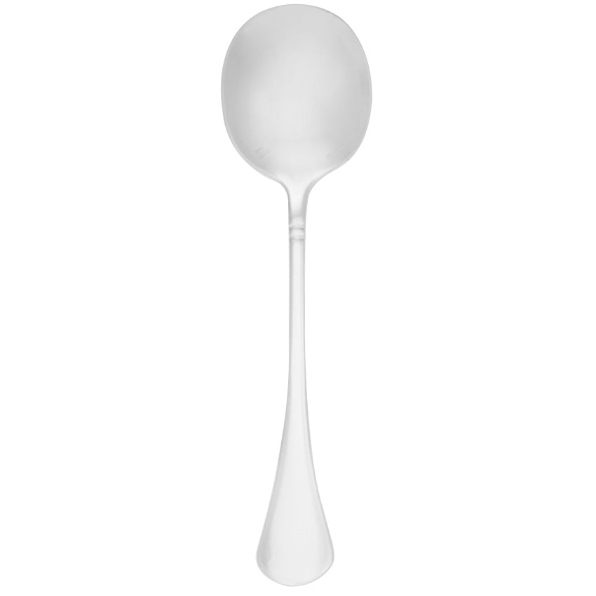 Walco 0712 Soho 6 1/2" 18/10 Stainless Steel Extra Heavy Weight Bouillon Spoon - 12/Pack