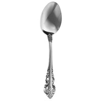 Walco 6803 Classic Baroque 8 3/8" 18/10 Stainless Steel Extra Heavy Weight Tablespoon / Serving Spoon - 12/Pack